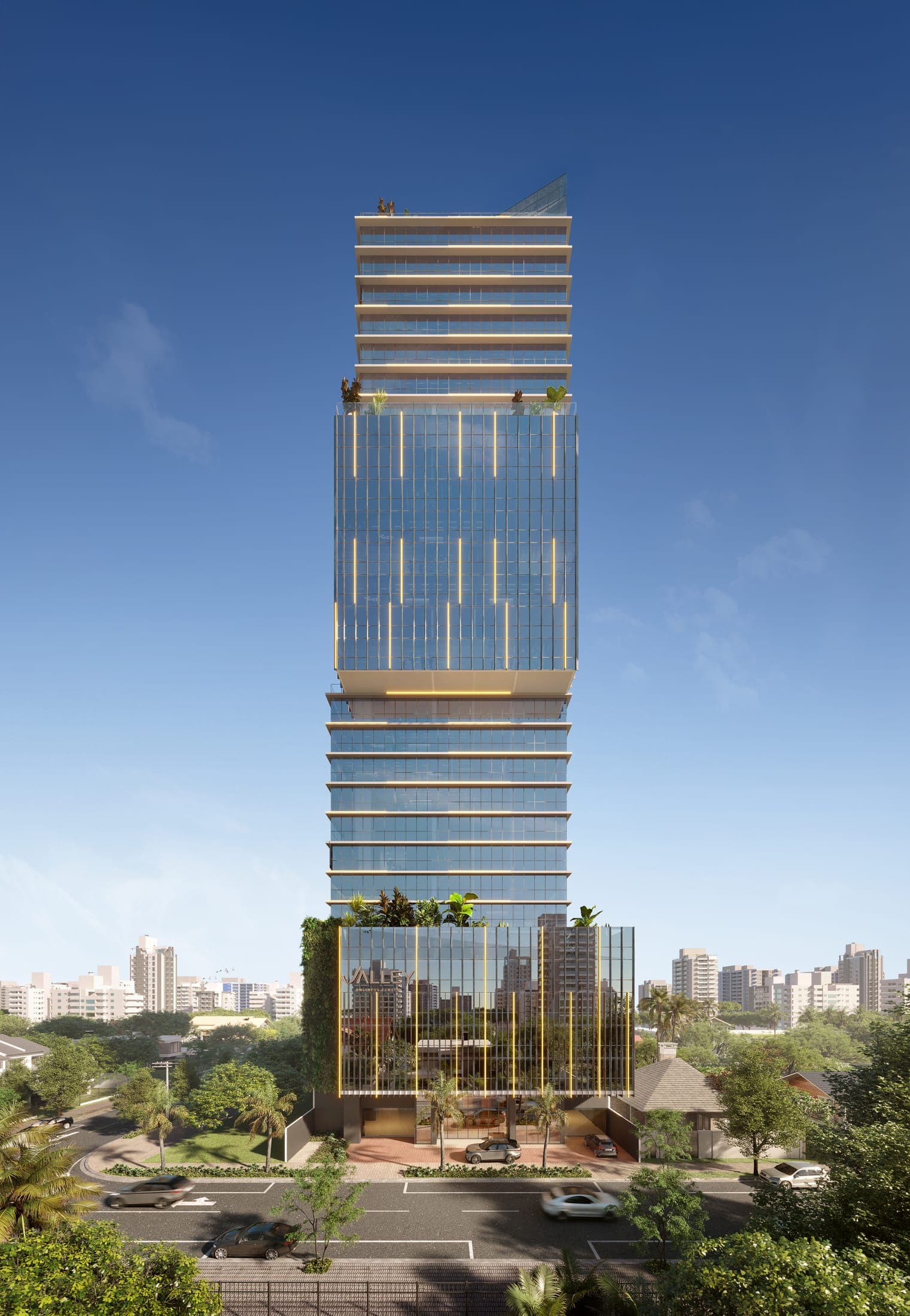 Fachada frontal do Valley Business